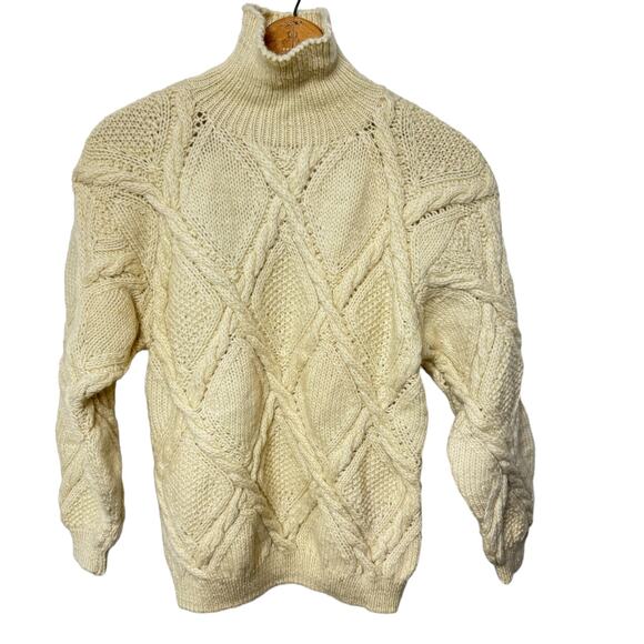 Spiritual Bond For Women Wool Cable Knit Turtleneck Sweater Size 38(Medium) - Picture 1 of 8